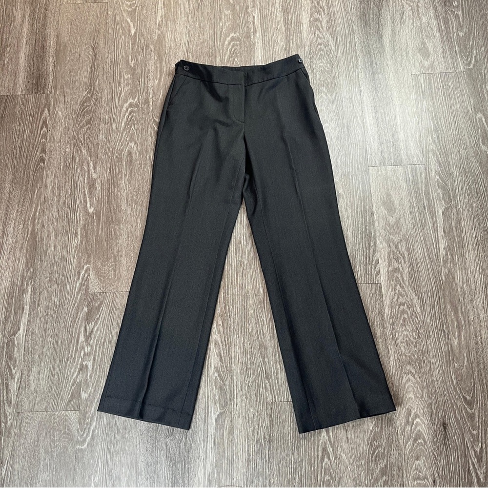 Anne Klein Black Wide Leg Pants Size 4 Gray Women’s Pants Pre owned